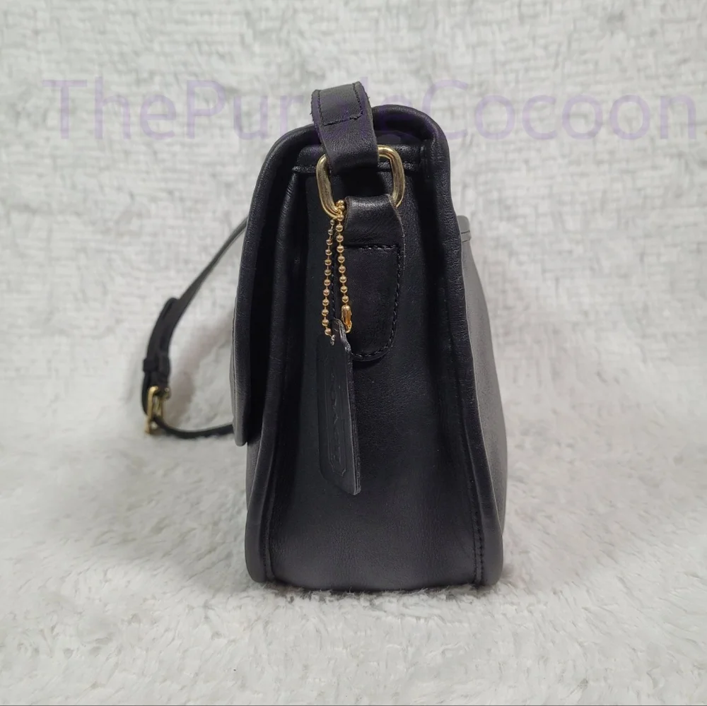 SOLD!!! Black Vintage Coach City Bag #9790 - Picture 4 of 9